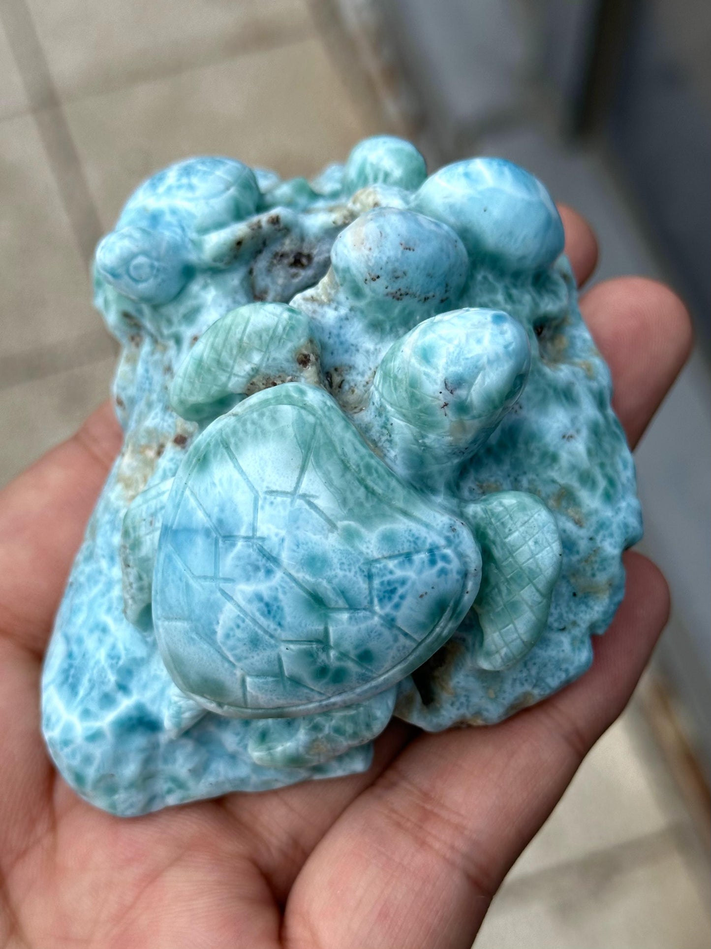 larimar carving