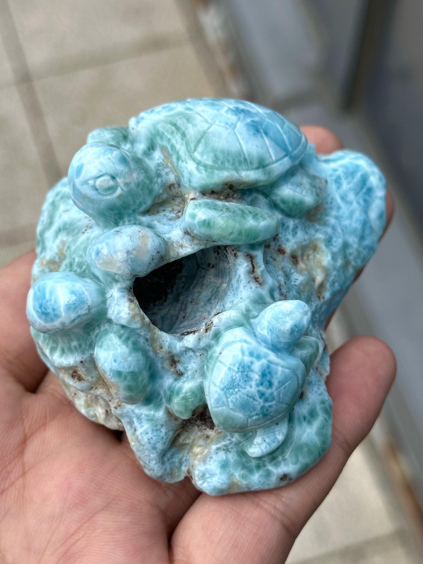 larimar carving