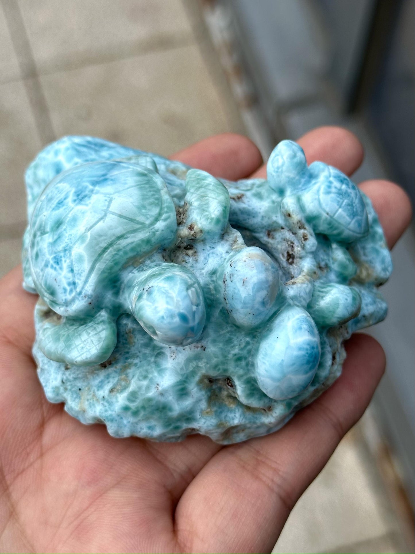 larimar carving