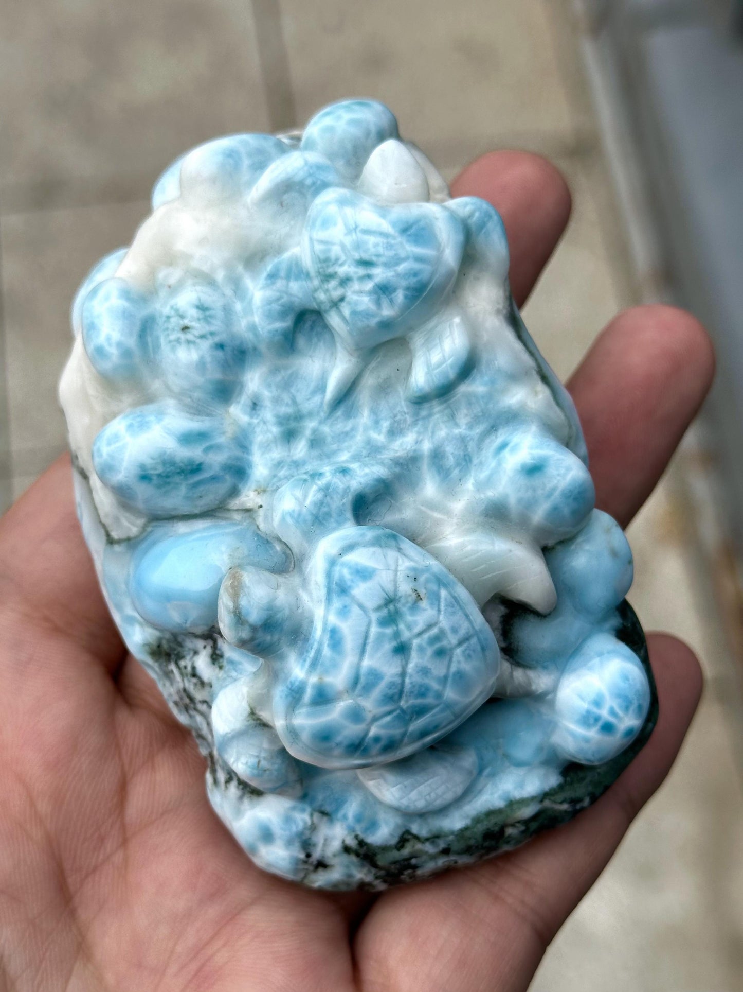 larimar carving