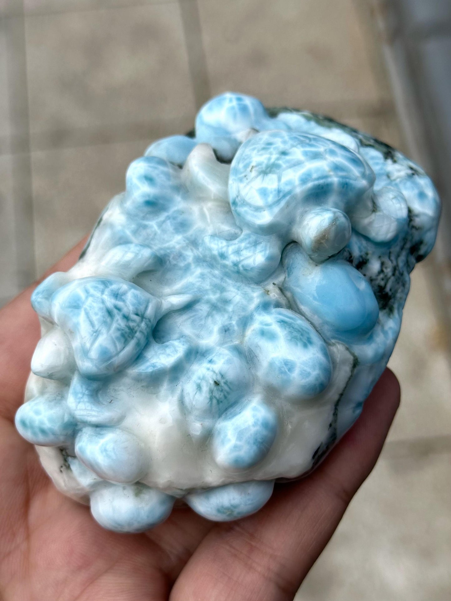 larimar carving