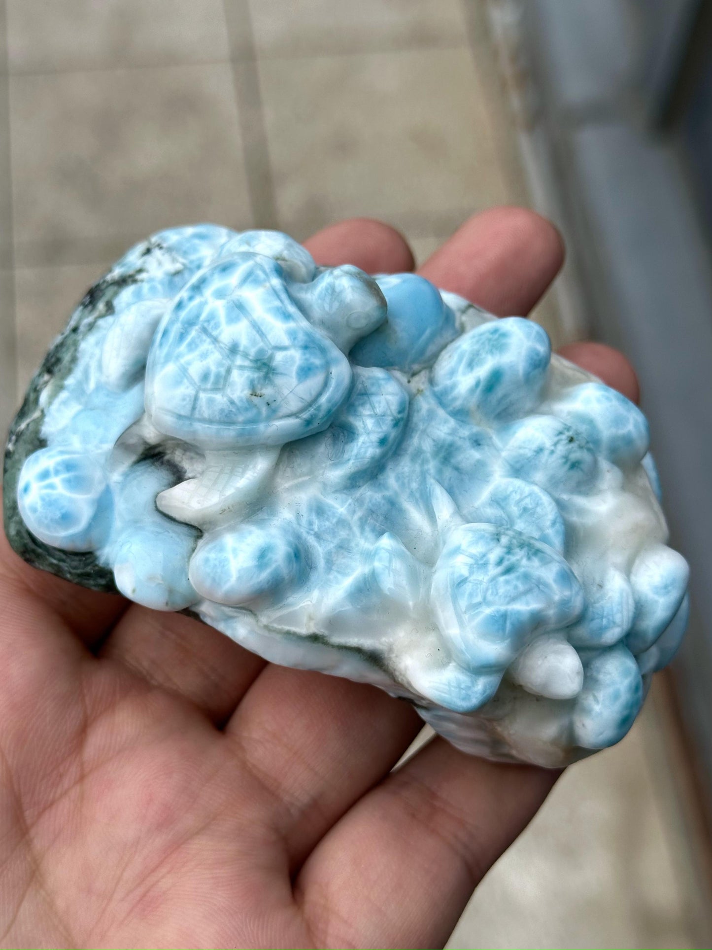 larimar carving