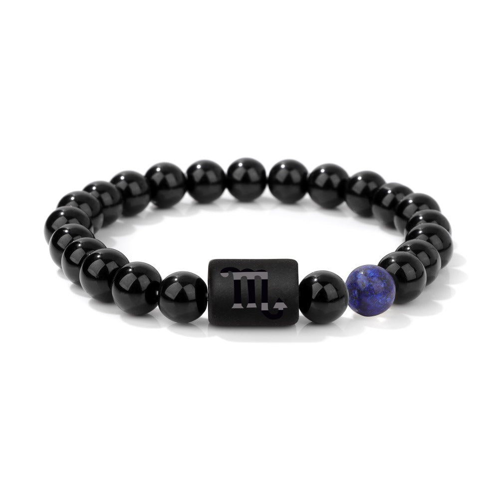 Stone Beads Bracelet Men's Twelve Constellation Couple Bracelet