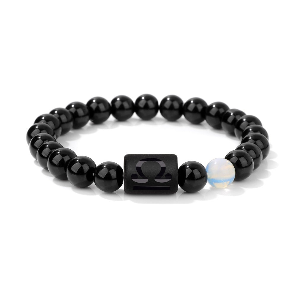 Stone Beads Bracelet Men's Twelve Constellation Couple Bracelet