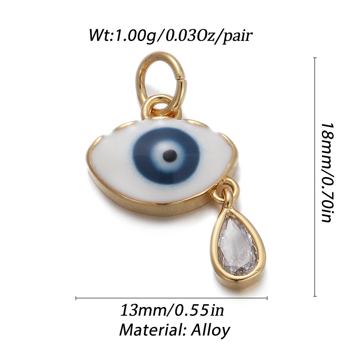 Devil's Eye Zircon Oil Drop Pendant