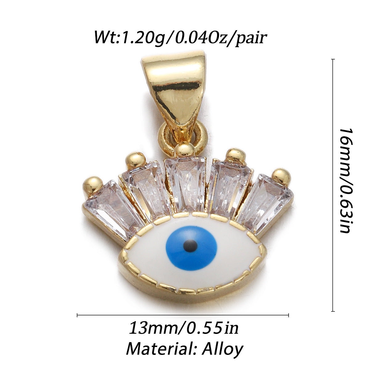 Devil's Eye Zircon Oil Drop Pendant