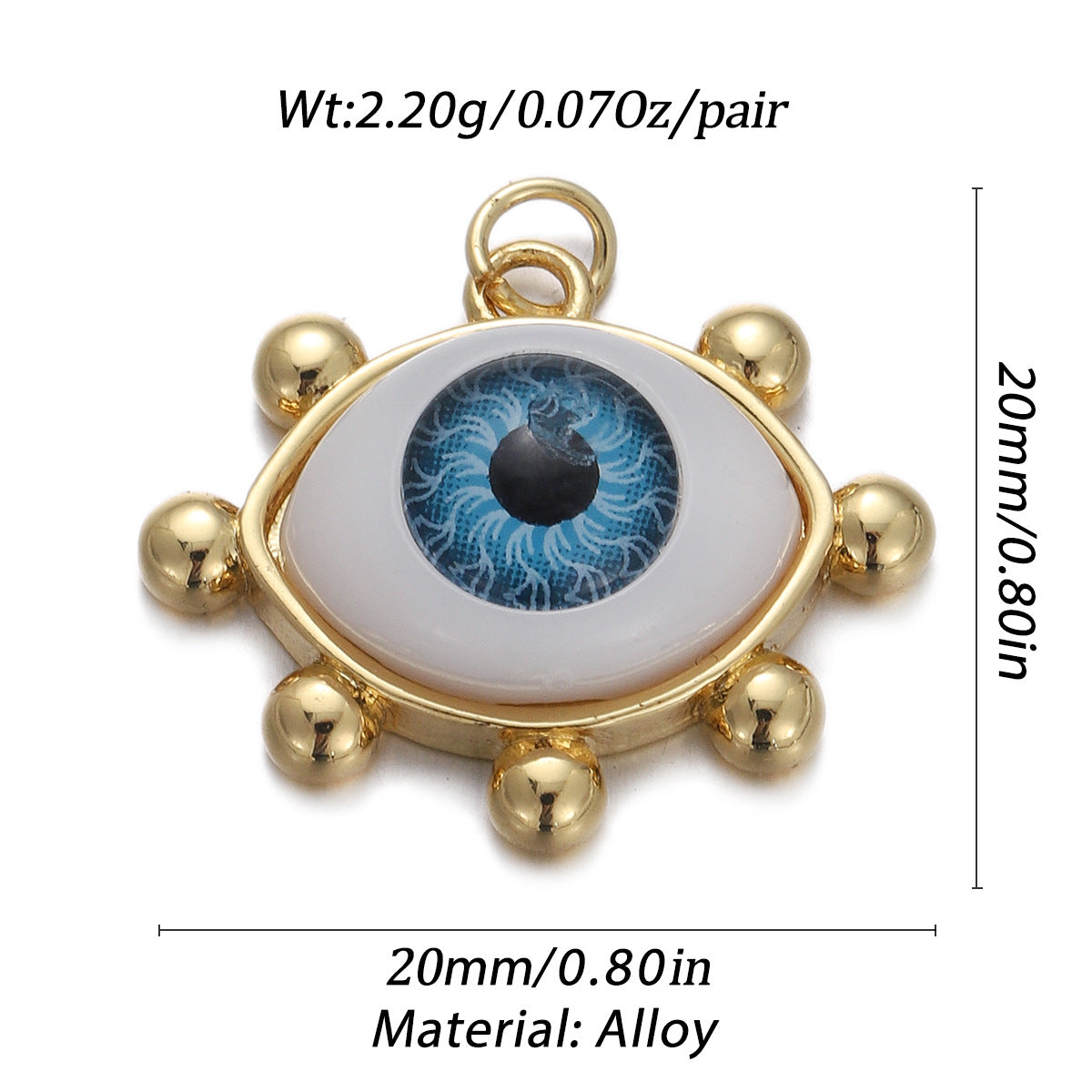 Devil's Eye Zircon Oil Drop Pendant